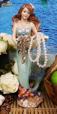 Ebros Gift Under The Sea Mermaid Holding Shell Resin Figurine Dish • $49.99