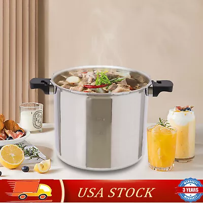 Large Pressure Canner Cooker 23 Quart Kitchen Pressure Canner Cookware 90kpa NEW • $94.05