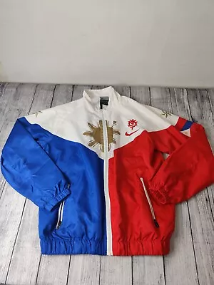 $95 • Buy RARE Vtg Nike Team Manny Pacquiao Boxing Windbreaker Jacket Large Made In Italy
