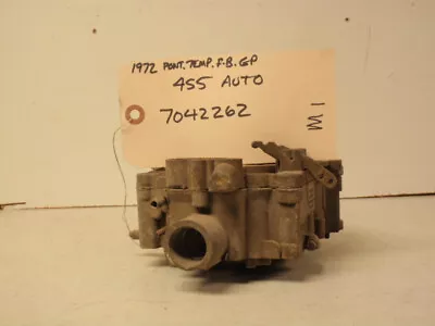 1972 Gto/firebird/grand Prix 455 Automatic  Qjet Carburetor Part# 7042262 • $99.99