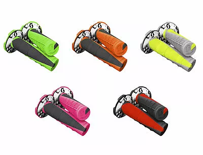 Scott Deuce Handbar Grips With Donuts -NEON COLORS- Dirt Bike Motocross MX 7/8  • $13.95