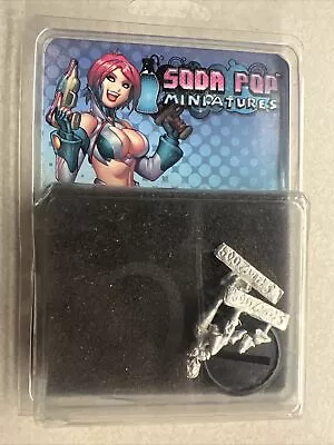 Soda Pop Miniatures Candy And Cola Girl With Gun Metal Miniature • $24