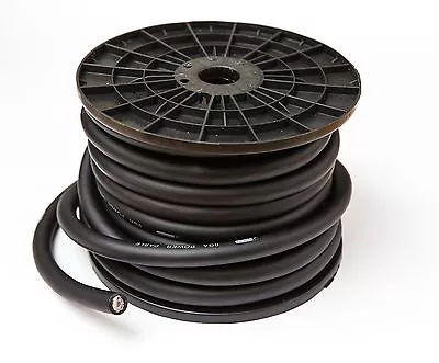 £7.49 • Buy 0 Gauge Cca Black Power Cable 0 Awg Copper Clad Aluminium Wire Per Metre