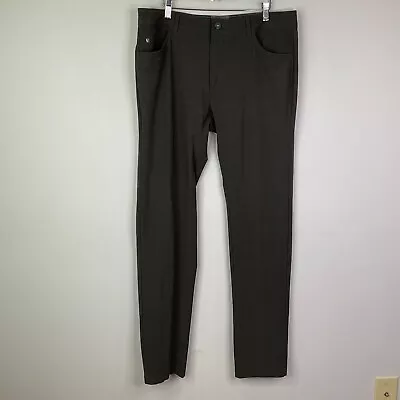 Linksoul Pants Mens Size 35 Long Tall  Gray 5-Pocket Stretch Golf • $24.99