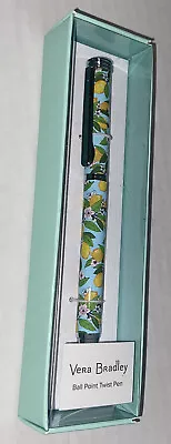 2022 Vera Bradley Ball Point Pen Black Ink Lemon Grove #24363-12673 Nib • $16.99