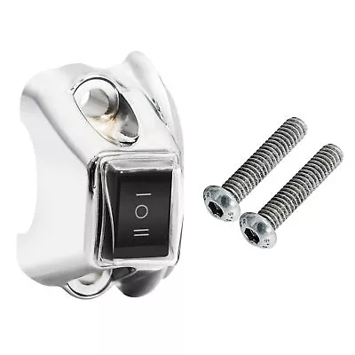 $19.99 • Buy Chrome Handlebar Fog Headlight Horn Switch Button Fit For Harley Touring Softail