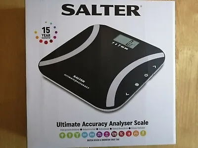 £29.95 • Buy New Salter 180kg Ultimate Accuracy Digital Body Fat Analyser Weighing Scales