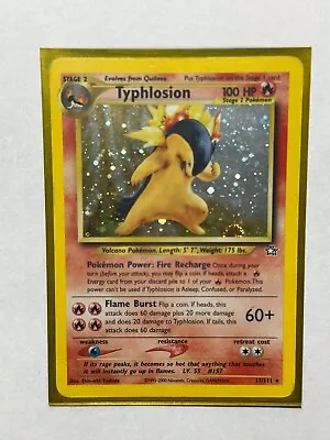 Pokémon TCG Typhlosion Neo Genesis 17/111 Holo Unlimited Holo Rare • $59.99