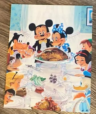 Mickey Disney Family Gallery Post Card Thanksgiving • $15
