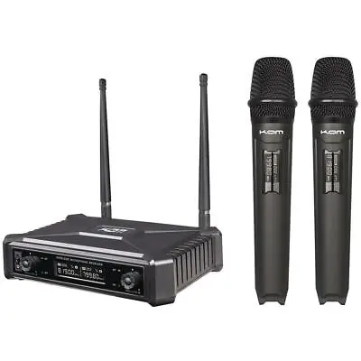 KAM Wireless Dual Radio Microphone Fixed Channel System UHF KWM11PRO • £81