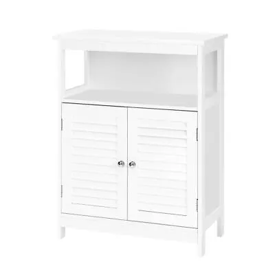 Artiss Bathroom Storage Cabinet Buffet Sideboard Kitchen Cupboard White Shelf • $94.25