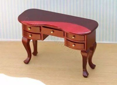 Dollhouse Miniature Mahogany Ladies Desk Or Vanity Table • $9.99