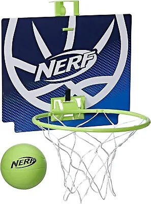 NERF Nerfoop - The Classic Mini Foam Basketball And Hoop- Hooks On Doors - Indor • $20