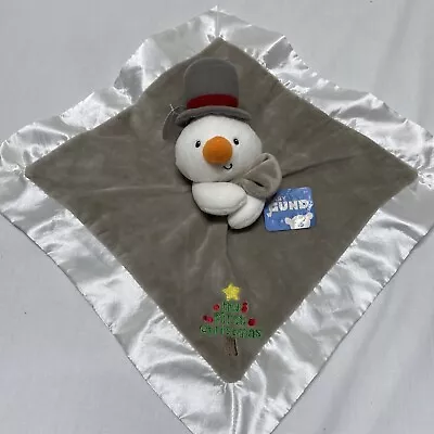 NWT Baby Gund My First Christmas Snowman Lovey Plush Security Blanket • $14.99