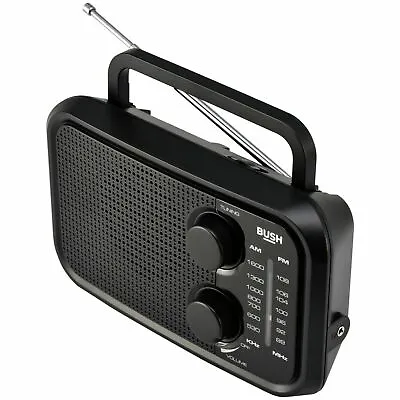 Bush FM/AM Portable Radio PR-206 - Black 7030736 R • £12.99