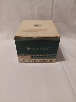 (D) Norman Rockwell Museum Miniature  Bicycle Boys  Figurine 1983 • $26