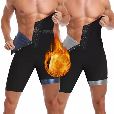 Sauna Sweat Short Pants For Men Thermo Capris Heat Trapping Shorts Body Shaper  • $4.79