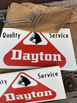 NEW OLD STOCK DAYTON Quality Service Tire Display Advertising Sign Gas Station • $49