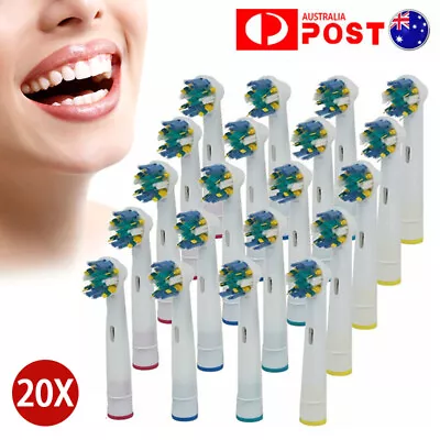 20pcs Replacement Toothbrush Heads Electric Brush For Braun Oral B Floss Action • $22.69