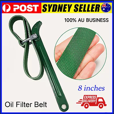 Oil Filter Belt Wrench Puller Strap Spanner Filter Cartridge Removal Tool New AU • $13.59