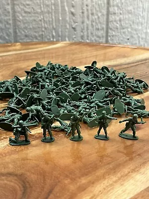 Micro Mini Army Men Green Toy Soldiers Miniature Vintage Lot Of 110 • $34.99