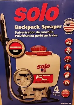 New Professional Backpack Pump Sprayer Heavy Duty Pro 4 Gallon High Pressure • $62.88