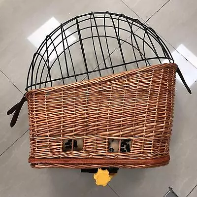 £82.38 • Buy Pet Carrier Front Handlebar Cat And Dog Seat With Lids Liner