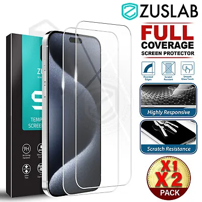 $8.95 • Buy For IPhone 15 14 13 12 11 Pro Max Plus XR XS 8 7 Tempered Glass Screen Protector