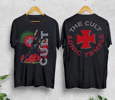 Vintage 1989 The Cult Sonic Temple Shirt Tour Date Unisex Cotton S-3xl Gift Fans • $19.99