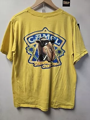 Vtg 80s/90s Camel Cigarettes Pocket T Shirt XL Single Stitch Smooth Character • $44