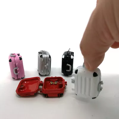 $8.99 • Buy Dollhouse Miniature 1:24 Scale Travel Dolls Pocket Trunk Alloy Outdoor Accessory