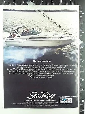 1986 2) ADVERTISEMENTs Sea Ray 460 Express Cruiser Viking 48 Motor Yacht Boat • $13.50