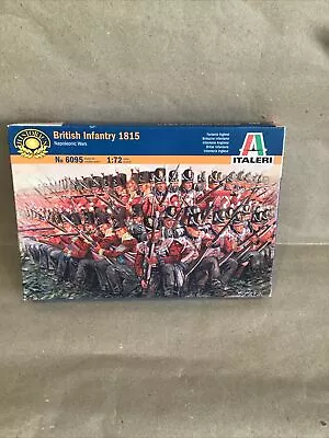 ITALERI Napoleonic Wars British Infantry 1815 # 6095 1:72 Figures Kit NEW • £8.99