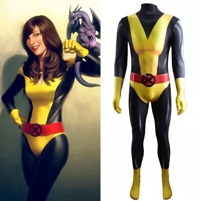 $64.40 • Buy X-Men Shadowcat Costume Cosplay Bodysuit Kitty Pryde For Kids Women Handmade