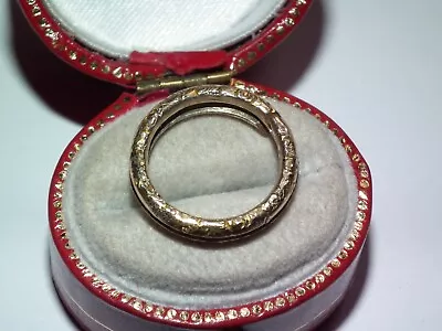 Scarce Ornate Antique C1830 Georgian 9ct Gold Split / Jump Ring Seal Watch Fob • £58