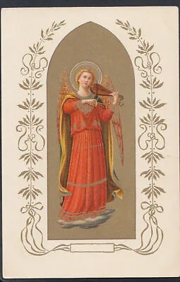 Religion Postcard - Angel Playing A Musical Instrument    RS5276 • £3.03