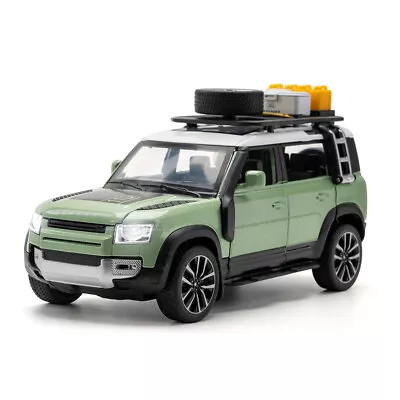 1:24 Land Rover Defender 110 Diecast Model Car Toy Collection Light&Sound Toy • £29.51