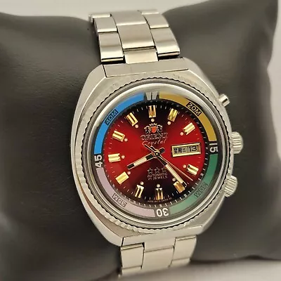 Vintage Watch Orient King Diver KD Automatic WristWatch RED Dial..EXCELLENT • $199