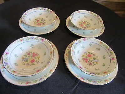 Lot Of 4 HAAS & CZJZEK H & C CORONADO  ELAINE  Dessert Bowl & Saucer  BOHEMIA • $44