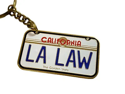 Vintage 1987 LA Law TV Show Lifetime Television Vintage Promo Keychain Key Ring • $14.99