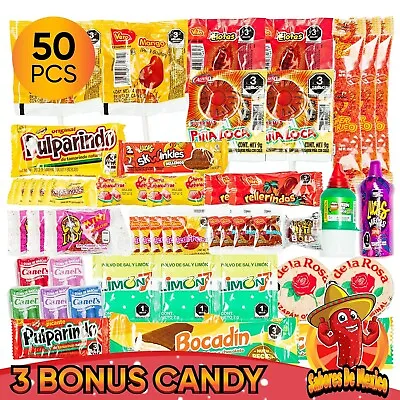 Mexican Candy Variety Pack (50+ Count) Dulces Mexicanos Spicy And Sweet Candy • $17.99