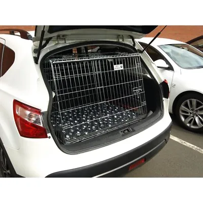 PET WORLD NISSAN | Qashqai 2013+ Slopping Car Puppy Dog Travel Crate Cage • £144.95