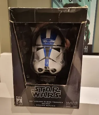 Star Wars Master Replicas 501st Legion Clone Trooper 0.45 Scale Mini Helmet • £55.93