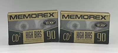 Memorex CD2 High Bias TYPE II 90 Minutes Blank Cassette Lot Of 2 Tapes New • $14.99