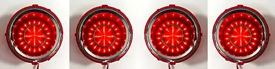 Set Of 4 LED Brake Tail Lights W/ Trim For 1970-1973 Chevy Camaro • $184.99