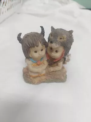 Vintage Indian Children Ornament 8cm Native American Childs Decoration • $9.50