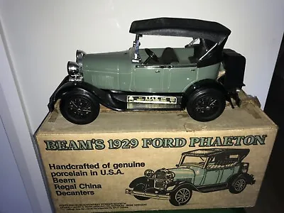Collectible 82’ Jim Beam 1929 Ford Phaeton Porcelain Decanter Made In USA • $150