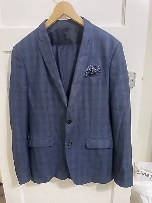 Zara Man 2 Piece Suit Chest 42  Trouser 36 Navy • $31.11