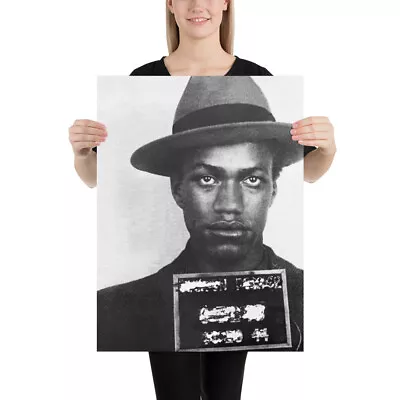 Malcolm X Mug Shot Mugshot Vertical Poster • $12