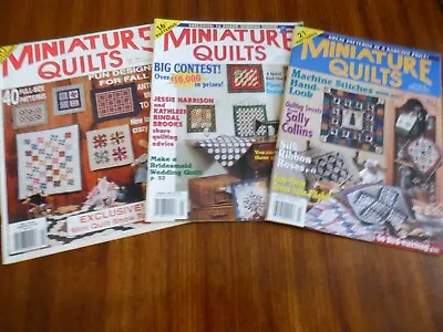 Lot Of 3. Miniature Quilts Magazines. 1991-2002 • $4.99